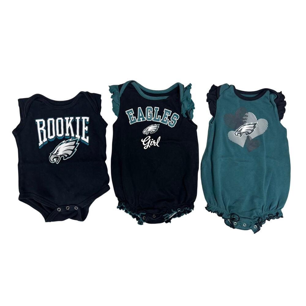 Philadelphia Eagles Baby Onesie Set 🦅 Size 6–9 Months